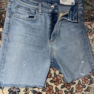 Rag & Bone Light Blue Denim Shorts